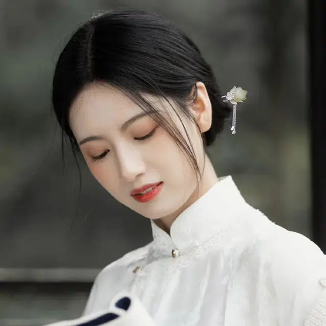 小银匠 莲花步摇复古风梅花 高级感新中式 发簪 女款