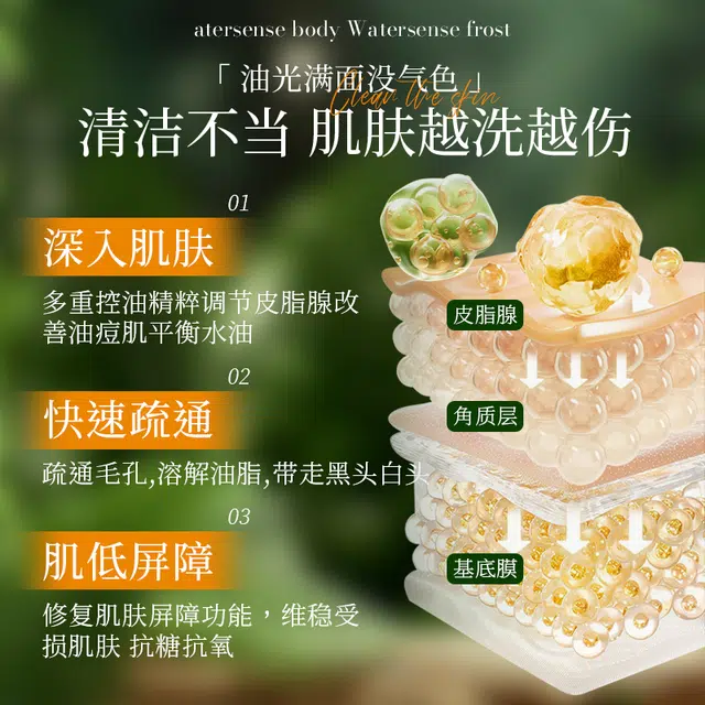 界面 油痘肌舒缓清痘水乳护肤礼盒套装  修护控油提亮淡痘印清洁清爽祛痘补水