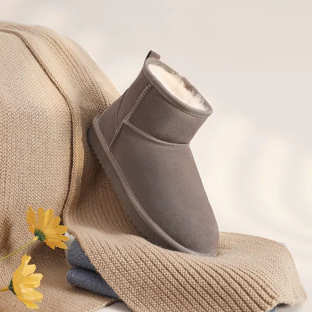 ZHR Snow Boots Waterproof Thick Sole