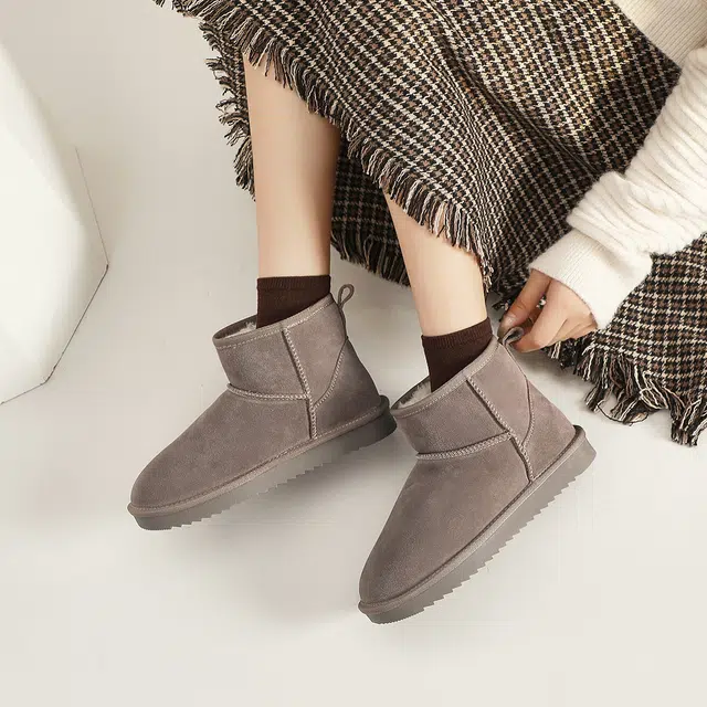 ZHR Snow Boots Waterproof Thick Sole