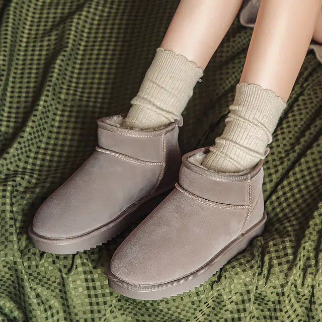 ZHR Snow Boots Waterproof Thick Sole