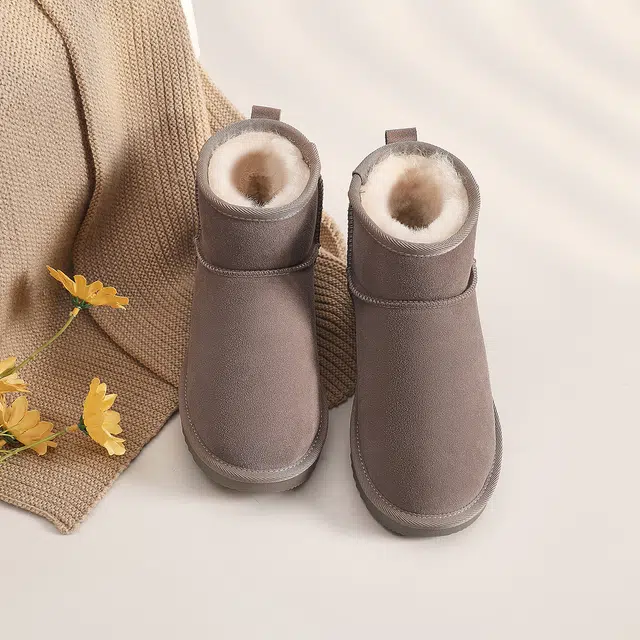 ZHR Snow Boots Waterproof Thick Sole