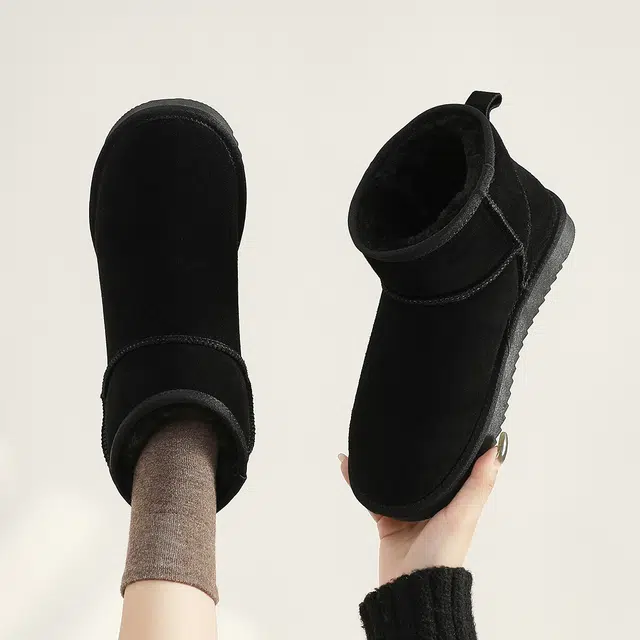 ZHR Snow Boots Waterproof Thick Sole