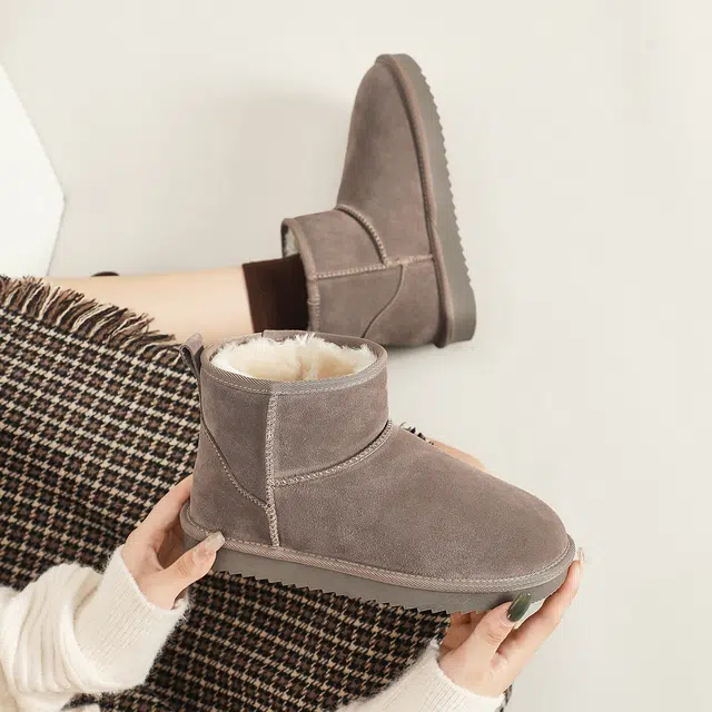 ZHR Snow Boots Waterproof Thick Sole