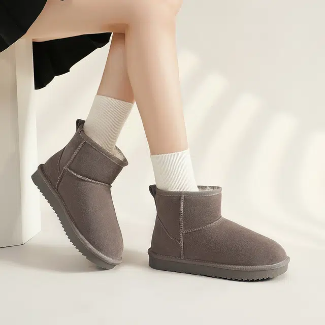 ZHR Snow Boots Waterproof Thick Sole