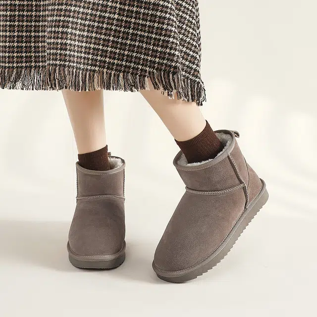 ZHR Snow Boots Waterproof Thick Sole