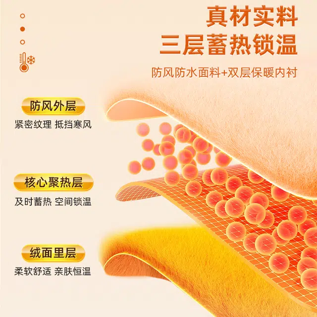 匹克 骑行 滑雪 防风 可触屏  加绒 加厚御寒耐磨防滑户外保暖防风 摩托 聚酯纤维 运动手套 男女同款情侣款