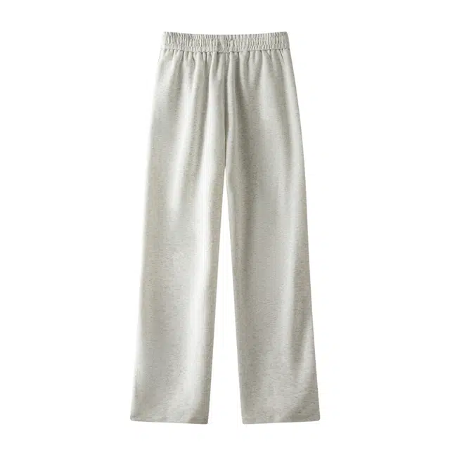 明尼凯 美式复古高街基础个性解构斜切设计弯刀卫裤时尚潮流百搭垂坠感慵懒风显瘦高级感痞帅宽松直筒针织运动裤休闲裤 男女同款