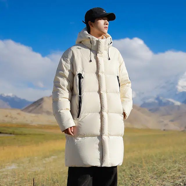 ROBINHOOD Basic Outdoor Hooded Down Jacket