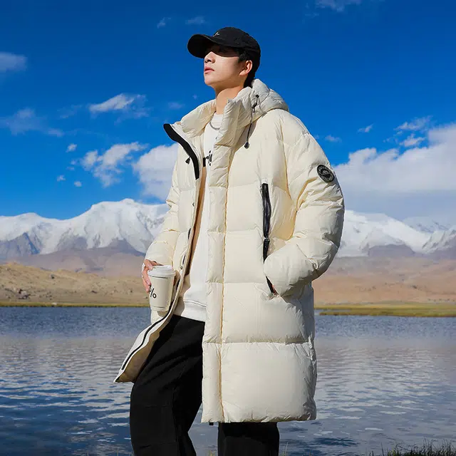 ROBINHOOD Basic Outdoor Hooded Down Jacket