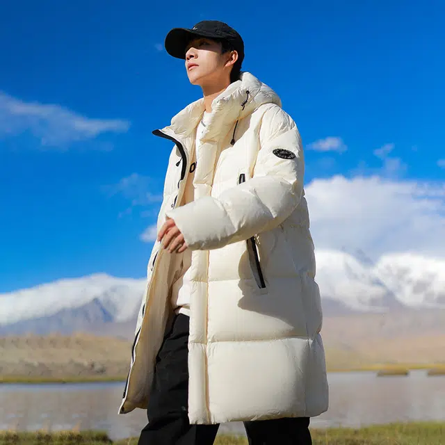 ROBINHOOD Basic Outdoor Hooded Down Jacket