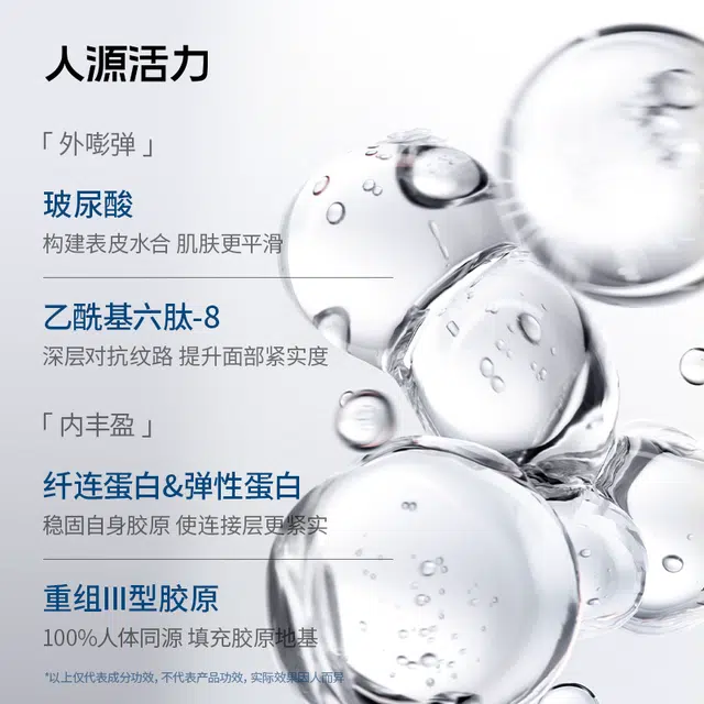 人源活力胶原冻干球精华 舒缓紧致保湿修护抗皱