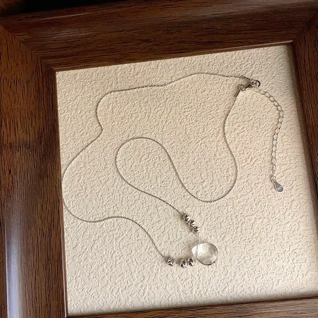 戴时光 【水逆退散#好运 白水晶 项链 女款