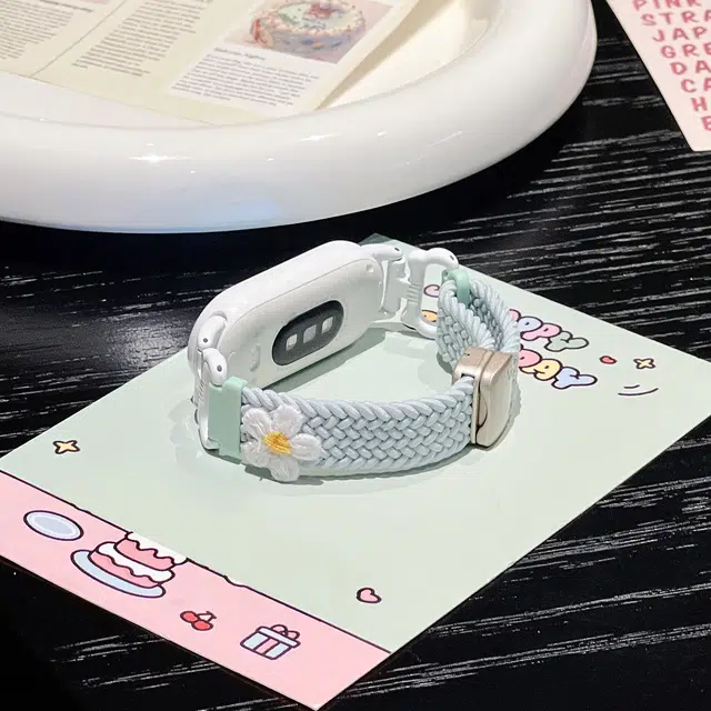 创意达 表带 小米适用 尼龙材质 清新耐用尼龙表带男女通用