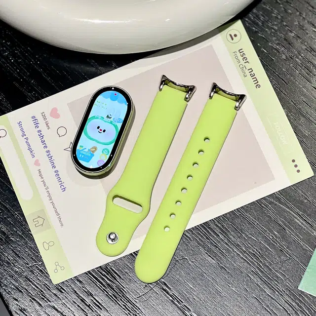 创意达 表带 小米适用 硅胶材质 柔软硅胶表带男女通用