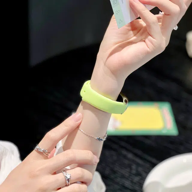 创意达 表带 小米适用 硅胶材质 柔软硅胶表带男女通用
