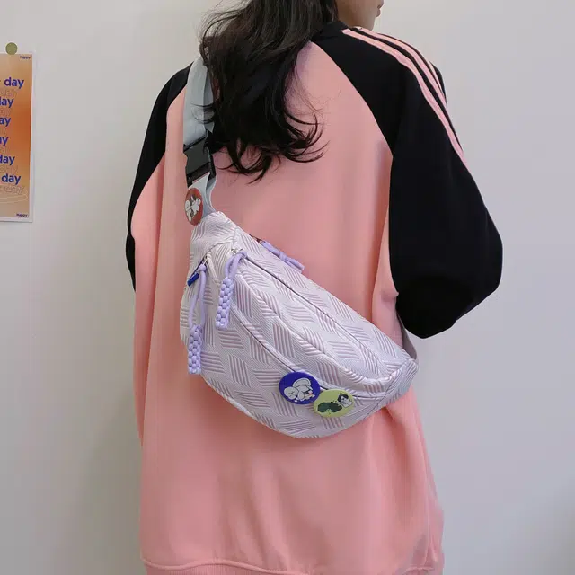 捷朗仕 多巴胺月牙包休闲百搭通勤 尼龙 斜挎包 男女同款情侣款 多色
