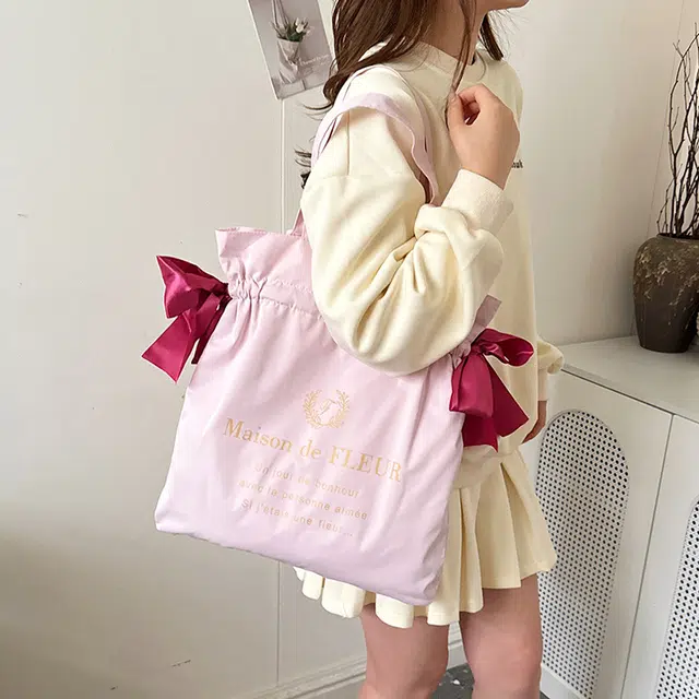 捷朗仕 少女心蝴蝶结高颜值百搭 布料 单肩包 女款 多色