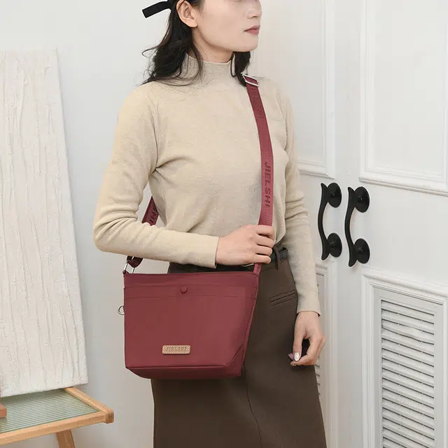 捷朗仕 简约时尚休闲 尼龙布 单肩斜挎包 男女同款情侣款 多色