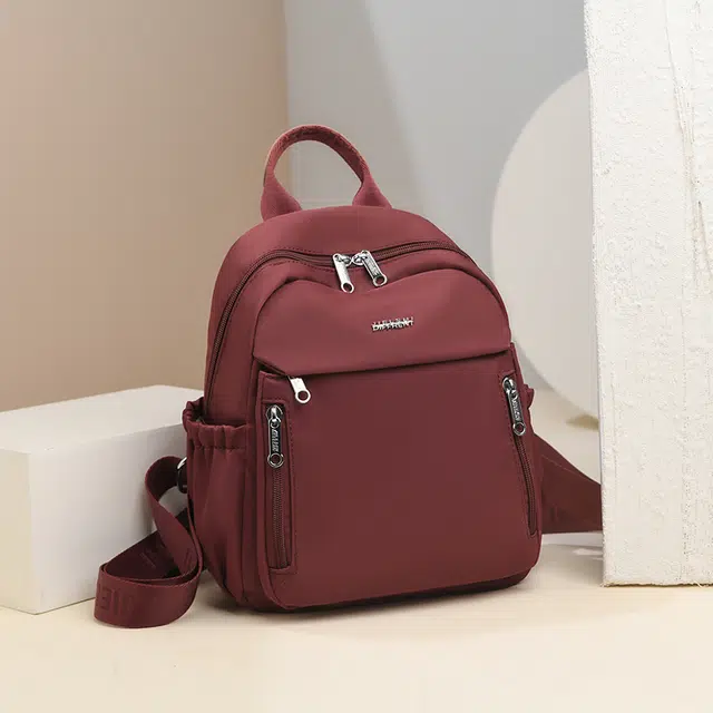 捷朗仕 时尚百搭拉链开合 尼龙布 双肩包 女款 多色