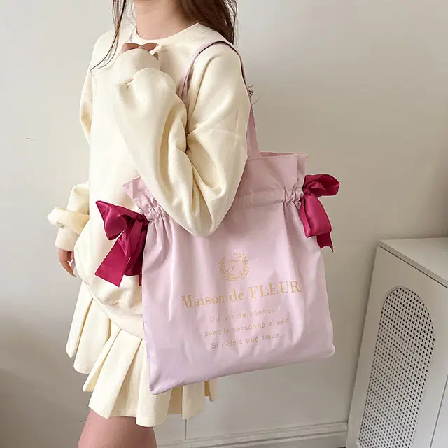 捷朗仕 少女心蝴蝶结高颜值百搭 布料 单肩包 女款 多色