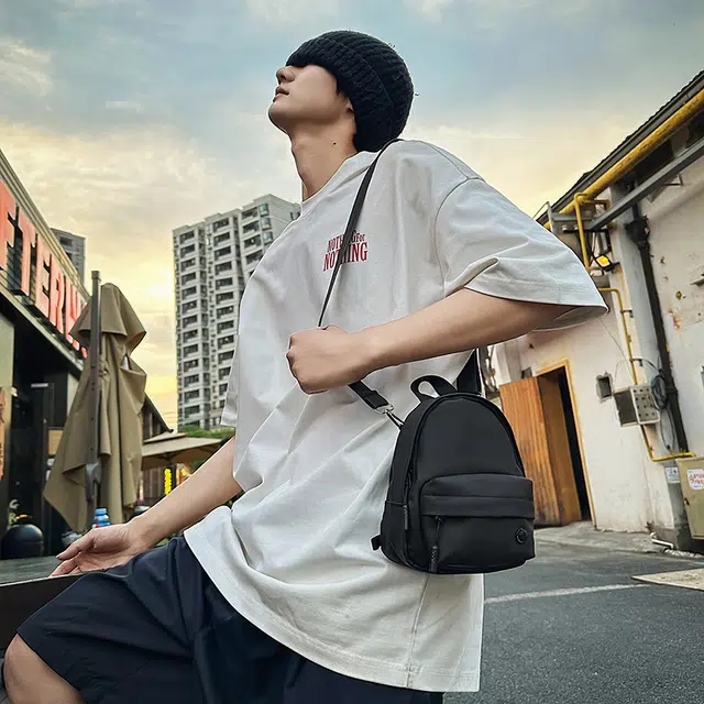 捷朗仕 休闲潮流百搭 尼龙 单肩包 常规 男女同款情侣款 多色