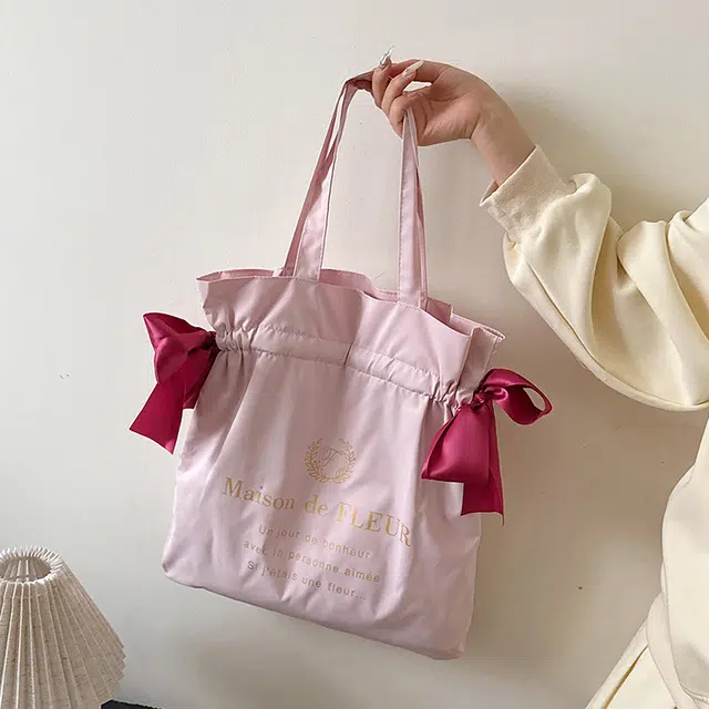 捷朗仕 少女心蝴蝶结高颜值百搭 布料 单肩包 女款 多色