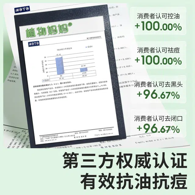植物妈妈  多效精华面霜 祛痘淡痘印控油收缩毛孔