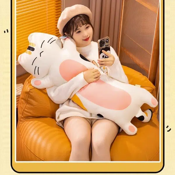卡威 故宫御猫抱枕 长条枕 玩偶 毛绒公仔