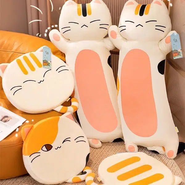 卡威 故宫御猫抱枕 长条枕 玩偶 毛绒公仔