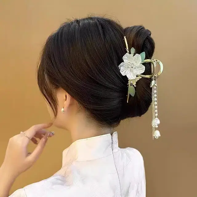 建禄 高级感蝴蝶 简约小清新小众设计 优雅气质通勤百搭#好运 合金 发夹 女款