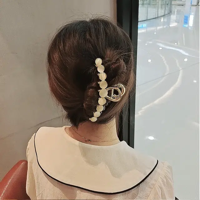 建禄 高级感简约小清新小众设计优雅气质通勤百搭 合金 发夹 女款