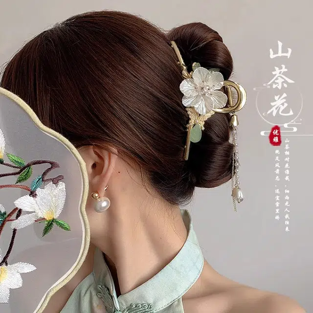 建禄 高级感蝴蝶 简约小清新小众设计 优雅气质通勤百搭#好运 合金 发夹 女款