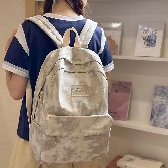 雅鹿 韩系简约高级感小众百搭 尼龙 双肩包 男女同款情侣款 多色