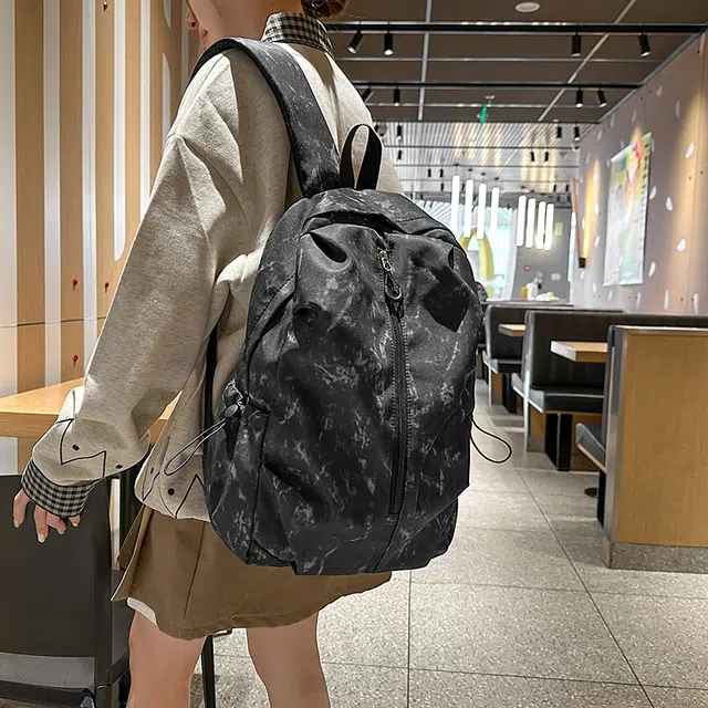 雅鹿 国风水墨画休闲百搭时尚潮流轻便户外旅行 尼龙 双肩包 男女同款情侣款 多色