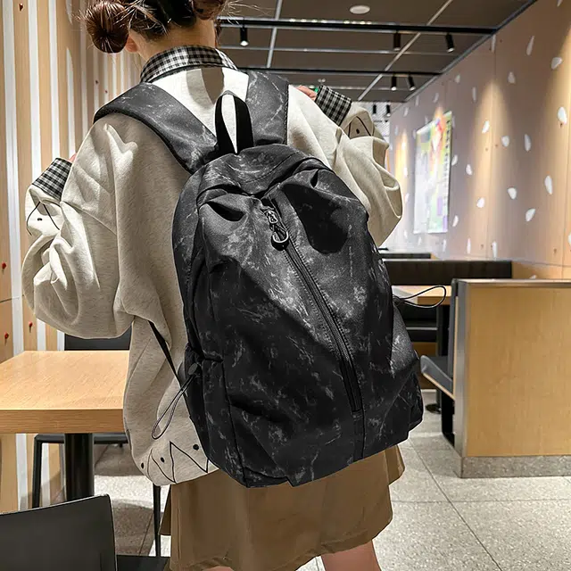 雅鹿 国风水墨画休闲百搭时尚潮流轻便户外旅行 尼龙 双肩包 男女同款情侣款 多色