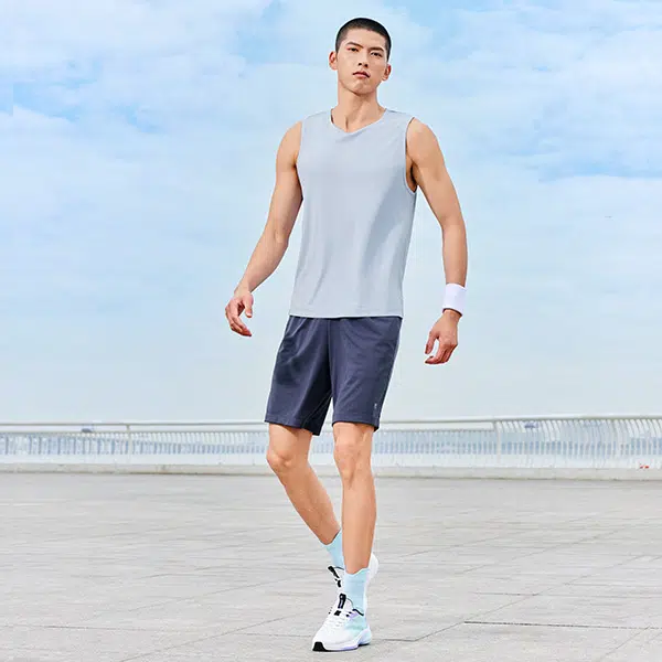 乔丹 印花训练薄款背心 男款 日光蓝