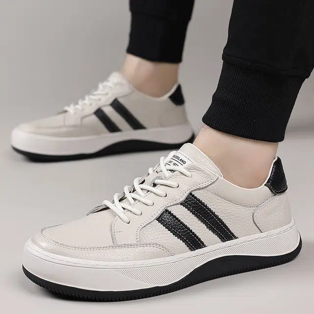 头层牛皮 透气高颜值男文艺青年商务通勤驾车旅游 低帮 板鞋 男款