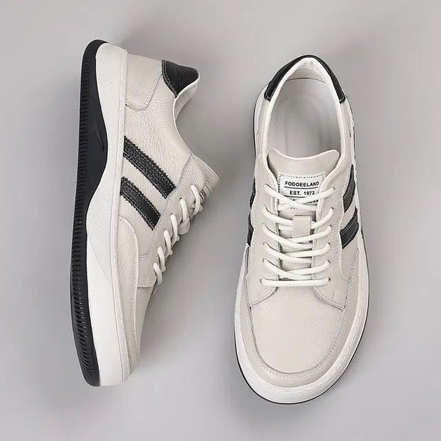 头层牛皮 透气高颜值男文艺青年商务通勤驾车旅游 低帮 板鞋 男款