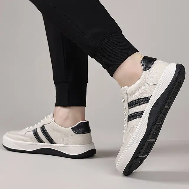 头层牛皮 透气高颜值男文艺青年商务通勤驾车旅游 低帮 板鞋 男款