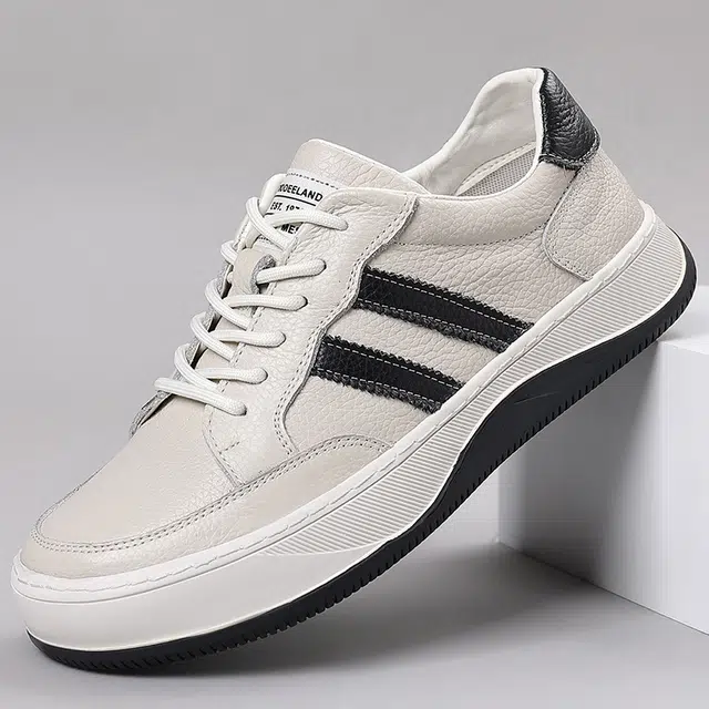 头层牛皮 透气高颜值男文艺青年商务通勤驾车旅游 低帮 板鞋 男款