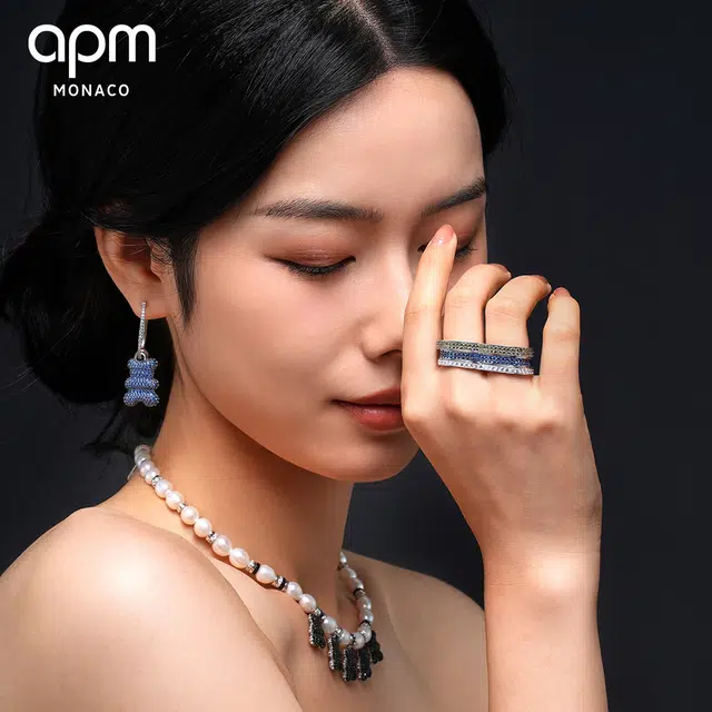 apm Monaco Double Finger Ring 925 Silver