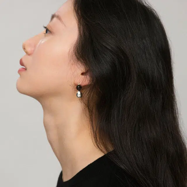 素觉 小众设计高级感 玛瑙 玉石耳环 女款