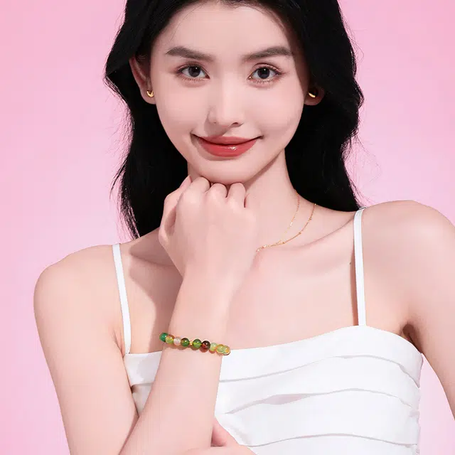乃瑭 彩色转运珠#好运天然 玛瑙 手串 男女同款情侣款