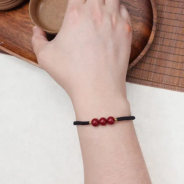 乃瑭 【鸿运当头】诸事顺遂 三生三世 与你一起 高品质新中式本命年转运珠古风国风守护好运吉祥上岸 朱砂 手绳 男女同款情侣款