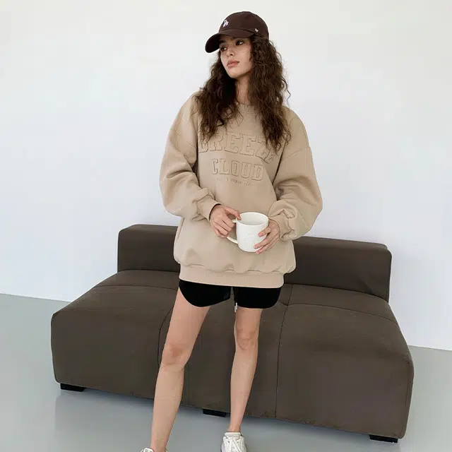 周淼 纯色格子绗线抽绳系带休闲短裤 女款
