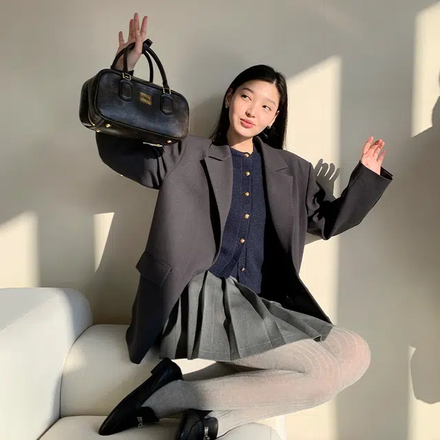 周淼 坑条定织立体绞花短袖针织衫 女款