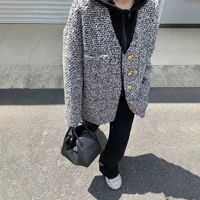 周淼 一体绒软糯直筒宽松阔腿裤 女 秋