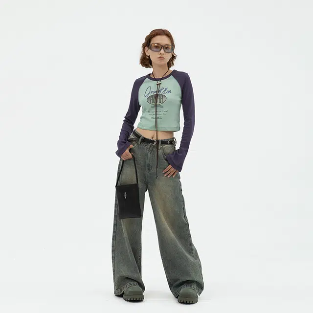 Apparition Wide Leg Jeans Retro Blue