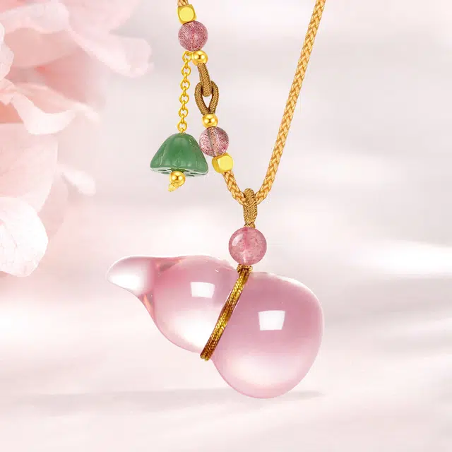 阿梵尼 芙蓉石葫芦 水晶 项链 女款